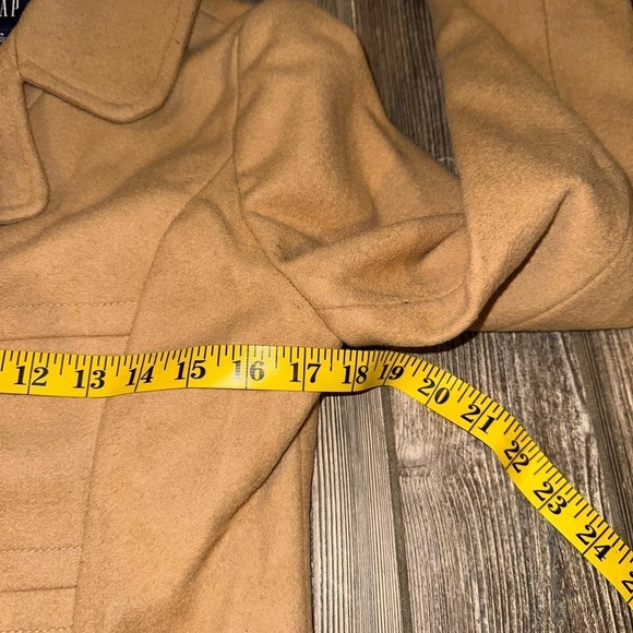 Gap Classic Double Breasted Pea Coat Camel Size Small - Picture 9 of 10